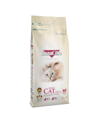 Сухой корм для взрослых котов суперпремиум класса BonaCibo Adult Cat Курица 2 кг (BC406090)