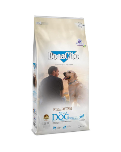 Сухой корм для взрослих собак суперпремиум класса BonaCibo Adult Dog Курица 15 кг (BC405765)