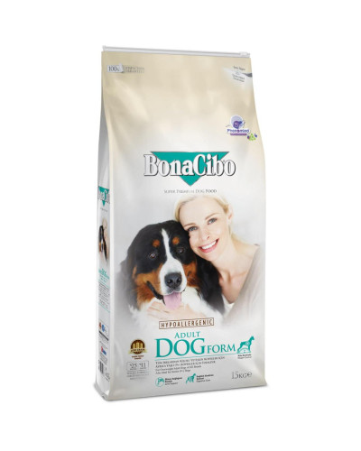 Сухий корм для дорослих малоактивних собак суперпреміум класу BonaCibo Adult Dog Form 15 кг (BC405826)