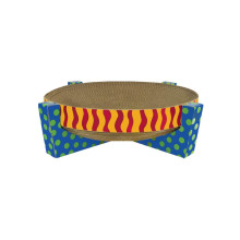 Іграшка для котів Petstages Scratch Snuggle & Rest Tan (Дряпалка-лежанка) 34х34х10 см блакитний (pt394)
