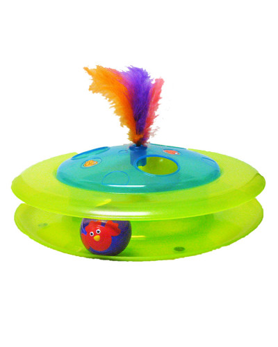 Игрушка для котов Petstages Sights&Sounds Birdie Chase (Музыкальный Трек с мячиком и птичкой) D=31см (pt467)