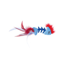 Іграшка для котів Petstages Feather Fish Bone Cat Toy рибка з пір’ям 19см (pt90022)