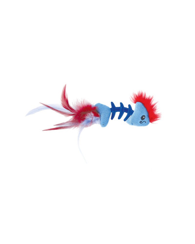 Іграшка для котів Petstages Feather Fish Bone Cat Toy рибка з пір’ям 19см (pt90022)