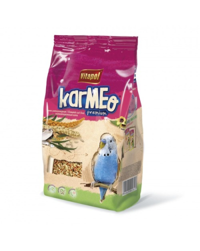ВИТАПУЛ корм KARMEO премиум д/попугаев 0,5кг мягкий. упак 0211К (18 шт упак)