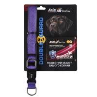 AnimAll VetLine Double Guard комплект ошейник с противопаразитарной лентой, 25 мм, 400 - 500 мм, пурпурный (40/X/X) шт