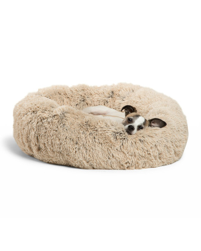М'яке місце для собак Best Friends Donut Shag Taupe (Бежева елегантність) 91х91 (bf4601)