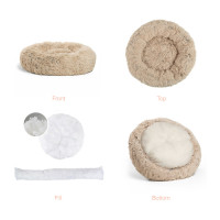 М'яке місце для собак Best Friends Donut Shag Taupe (Бежева елегантність) 91х91 (bf4601)
