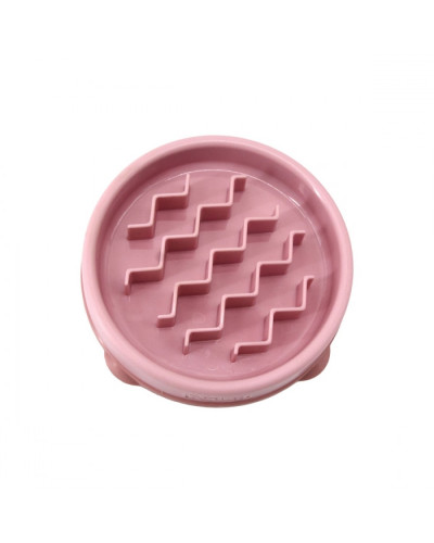 Миска-лабиринт для животных Outward Hound Fun Feeder (Фан-Фидер) Волна d=14,H=2.5см, 90г. Розовый (oh69754)