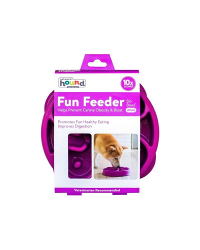 Миска-лабиринт для животных Outward Hound Fun Feeder Цветок d=20,H=5.5см, 240г. Фиолетовый (oh51005)