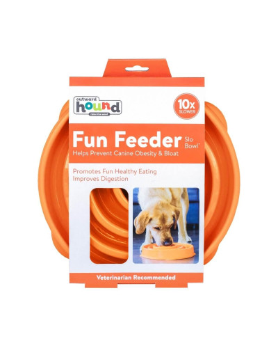 Миска-лабиринт для животных Outward Hound Fun Feeder Водоворот d=27.9,H=5.7см,480г Оранж (oh51001)