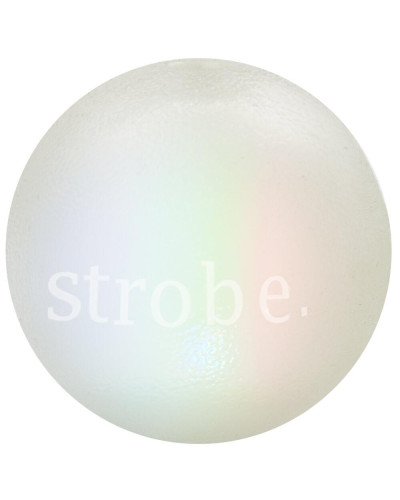 Игрушка для собак Planet Dog Strobe Ball White (Стробе Болл) светящийся мяч 7 см Белый (pd68805)