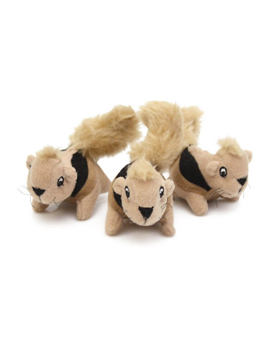 Игрушка для собак Outward Hound Hide-A Refill Squeakin Squirrels (Белка-пищалка) 3х6 см/х3 шт (oh31012)