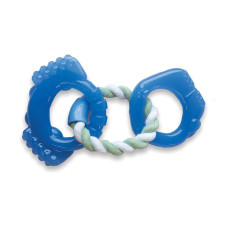 Игрушка для собак Petstages Orka Dentalinks (Орка Кольца для зубов) 27x14x2.5см синий (pt68116)