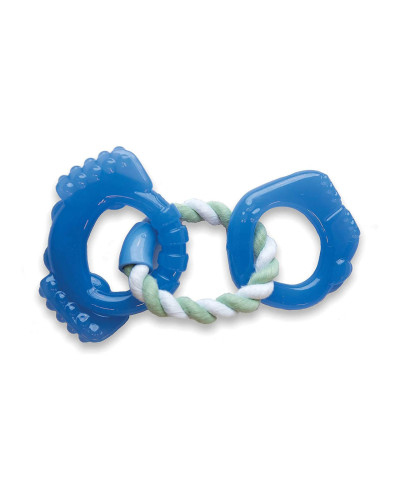 Игрушка для собак Petstages Orka Dentalinks (Орка Кольца для зубов) 27x14x2.5см синий (pt68116)