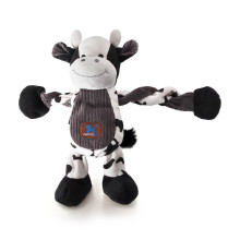 Іграшка–перетяжка для собак Petstages Pulleezz Cow (Корова) з пищалками Середня 33 см (pt69497)