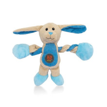 Іграшка–перетяжка для собак Petstages Pulleezz Bunny (Зайчик) з пищалками середній синій 30 см (pt69498)
