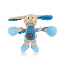 Іграшка–перетяжка для собак Petstages Pulleezz Bunny (Зайчик) з пищалками середній синій 30 см (pt69498)
