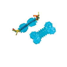 Игрушка для собак Petstages Orka Petite Chew Pair (Набор игрушек Орка косточка и гантель мини) 9/4,5см (pt234)