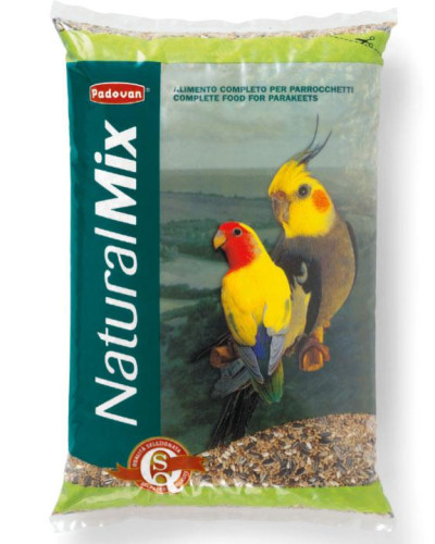 Повсякденний корм для середніх папуг Padovan NaturalMix Parrocchetti 4.5 кг (PP00129)