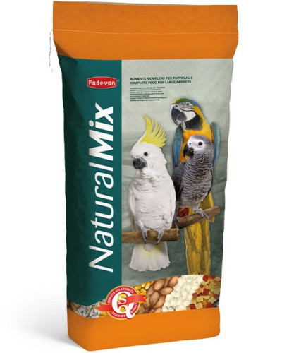 Повсякденний корм для великих папуг Padovan NaturalMix Pappagalli 18 кг (PP00006)