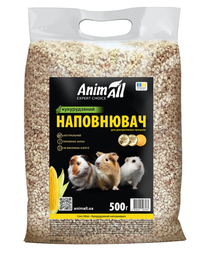 Animall Наповнювач кукурудзяний для гризунів, 0,5кг