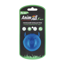AnimAll Fun мяч чертик с пищалкой 65 мм синий