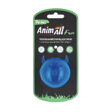 AnimAll Fun м'яч чортик з пищалкою 65 мм синій