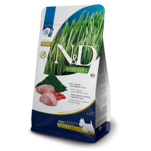 Сухой корм для собак  мелких пород Farmina N&D SPIRULINA LAMB ADULT MINI с ягненком, спирулиной и ягодами годжи, 2 kg, 41067