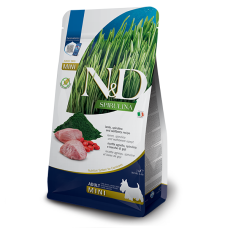 Сухой корм для собак  мелких пород Farmina N&D SPIRULINA LAMB ADULT MINI с ягненком, спирулиной и ягодами годжи, 2 kg, 41067