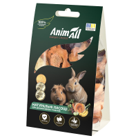 AnimAll Лакомство для грызунов, 50 г. Сушеный овощной микс из цуккини
