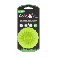 AnimAll Fun мяч волна с пищалкой 75 мм желтый