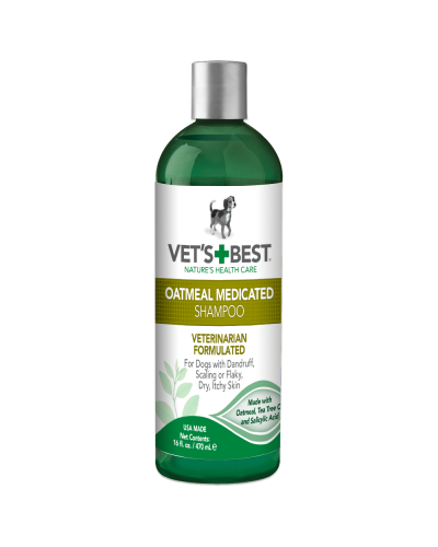Шампунь Vet's Best Oatmeal Med Shampoo терапевтический для собак 470 мл (vb10344)