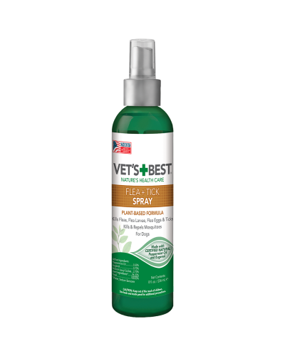 Спрей Vet's Best Flea&Tick Spray проти бліх, кліщів і москітів для собак 236 мл 