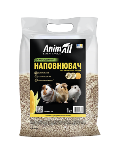 Animall Наповнювач кукурудзяний для гризунів, 1кг