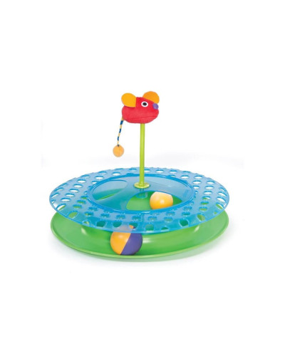 Іграшка для кішок Petstages Cheese Chase II Трек з м'ячиком для ласощів 30,5x22,9x30,5 см (pt736)