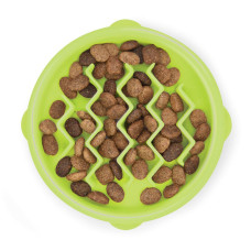 Миска-лабіринт для кішок Petstages Cat Fun Feeder Wave Grn SM Фан XS для корму Салатовий (pt69717)