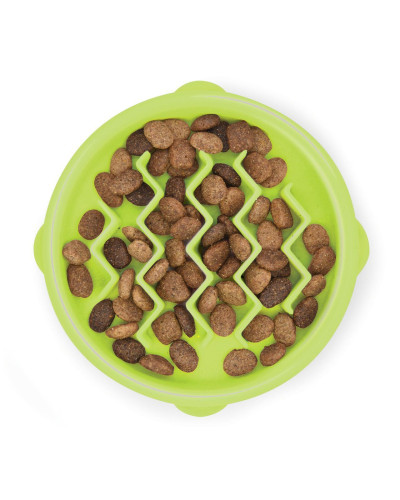 Миска-лабіринт для кішок Petstages Cat Fun Feeder Wave Grn SM Фан XS для корму Салатовий (pt69717)