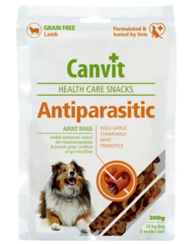 Напіввологі ласощі Canvit Antiparasitic при чутливому травленні у собак 200 г (can508815)
