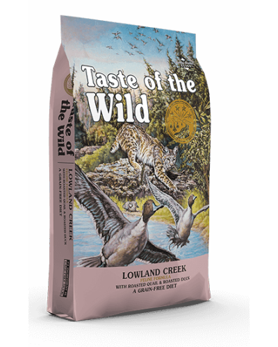 Сухий корм для котів усіх порід та віку Taste of the Wild Lowland Creek Feline Formula перепілка та качка 2 кг (9767-HT18)