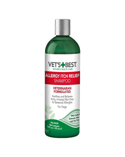 Шампунь Vet's Best Allergy Itch Relief Shampoo при аллергии для собак 470 мл (vb10345)