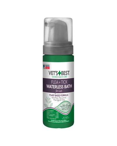 Мийна піна Vet`s Best Flea&Tick Waterless Bath For Cats проти бліх, кліщів і москітів для кішок 147 мл (vb10521)