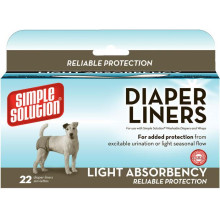 Гигиенические прокладки для животных Simple Solution Disposable Diaper Liners - Light Flow 22 шт (ss10608-3Р)