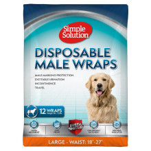 Влагопоглощающий пояс для собак Simple Solution Disposable Wrap for Male Dogs для больших пород (ss11539)