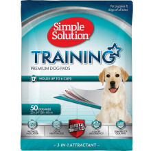 Влагопоглощающие пеленки для собак Simple Solution Training Premium Dog Pads 58х60см 50шт (ss13401)