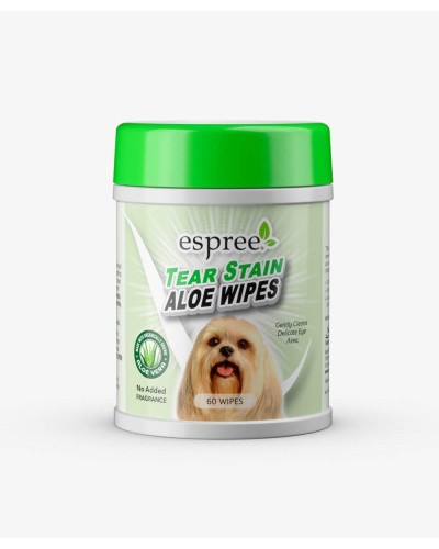 Серветки для собак Espree Aloe Tear Stain Wipes очищення забруднень під очима 60шт (e01278)