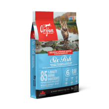 Сухой корм для котов всех пород и всех стадий жизни Orijen 6 FISH CAT&KITTEN 1,8 кг (o28118)