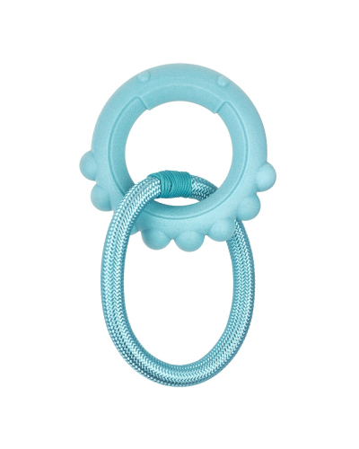AGrizZzly Baby 0396 Игрушка Осьминог с канатом, мятно, (13,5х12,8х2,6 см)