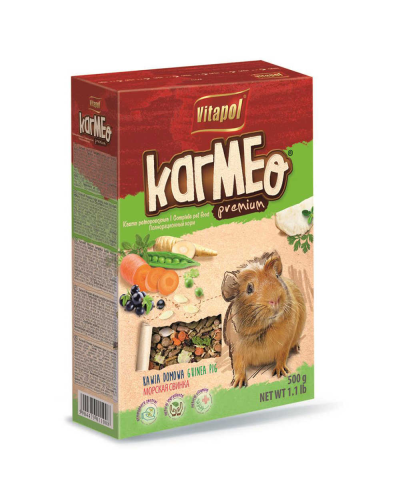 ВИТАПУЛ корм KARMEO премиум д/морской свинки 500г, 1300К