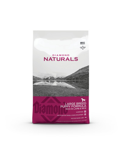 Сухий корм для цуценяк великих порід Diamond Naturals Puppy Large Breed Lamb&Rice Ягня&Рис 15 кг (dn10062-HT28)