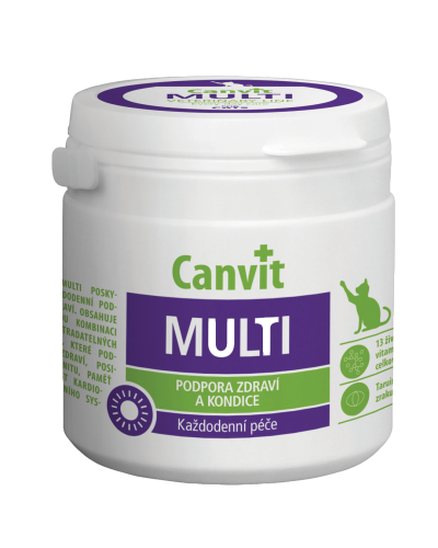 Вітамінно-мінеральний комплекс Canvit Multi для котів таблетки 100 шт (can50742)